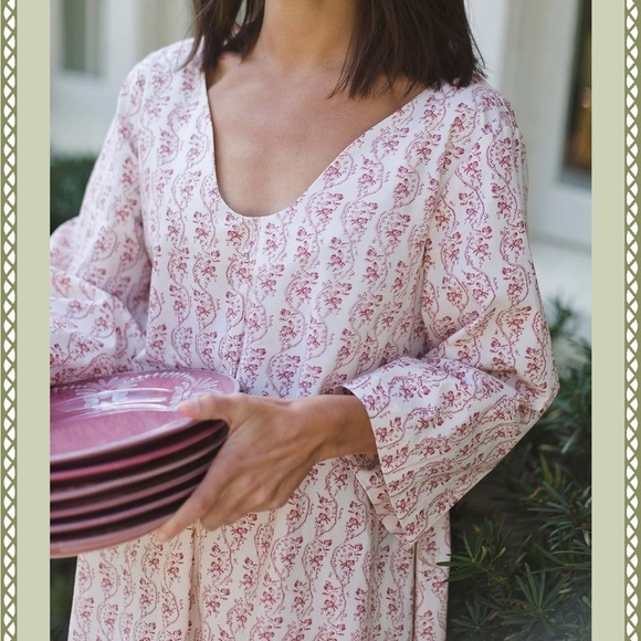 New! Parterre SZ 3 block print Isobel dress. - Picture 3 of 16